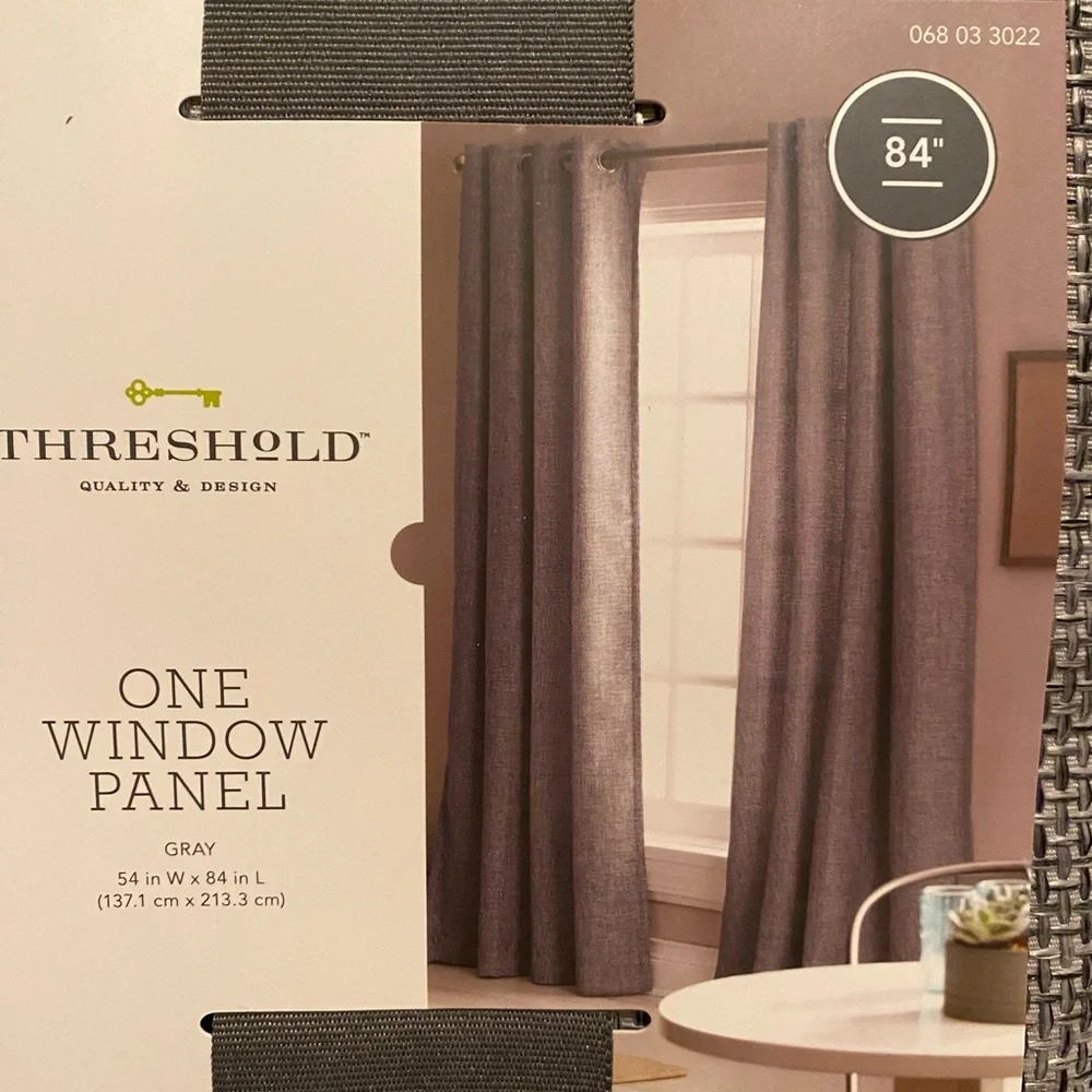 Threshold Gray Woven One Window Panel
